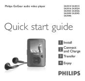 Philips SA3028 Quick start guide