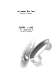 Harman Kardon AVR 146 Owners Manual