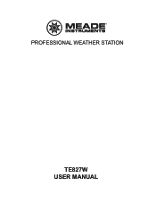 Meade TE827W User Manual