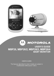 Motorola MBP26-2 User Guide