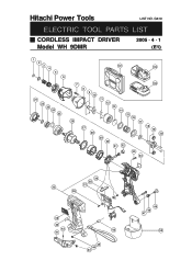 Hitachi WH9DMR Parts List