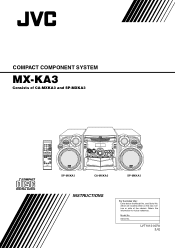 JVC MX-KA3 Instruction Manual