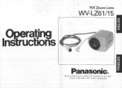 Panasonic WVLZ6115 WVLZ6115 User Guide