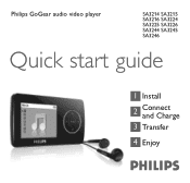 Philips SA3225 Quick start guide