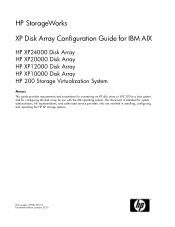 HP StorageWorks XP20000/XP24000 HP StorageWorks XP Disk Array Configuration Guide: IBM AIX (A5951-96113, January 2010)