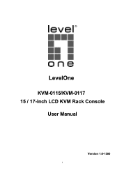 LevelOne KVM-0117US | KVM-0117DE | KVM-0117FR Manual