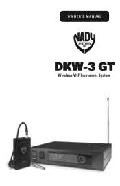 Nady DKW-3 GT Manual