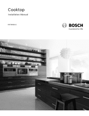 Bosch NIT5469UC Installation Instructions