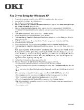 Oki OKIOFFICE87 Fax Driver Setup for Windows XP
