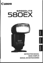 Canon 9445A002 Speedlite 580EX Manual