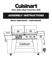 Cuisinart GAS0356AS Quick Reference