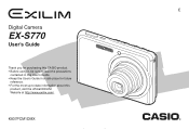 Casio EX-S770BE Owners Manual