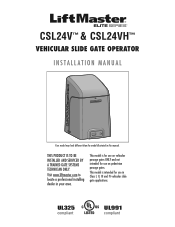 LiftMaster CSW24V CSW24V Manual