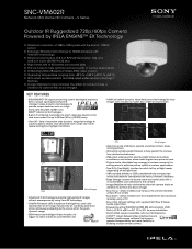 Sony SNCVM602R Specification Sheet (SNC-VM602R Data Sheet)