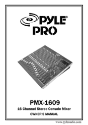Pyle PMX1609 PMX1609 Manual 1