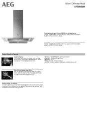 AEG DTB3652M Specification Sheet