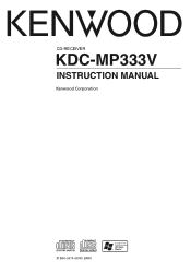 Kenwood KDC-MP333V User Manual