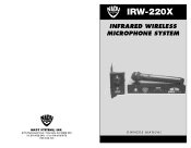 Nady IRW-220X Manual