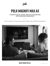 Polk Audio Magnifi Max AX User Guide