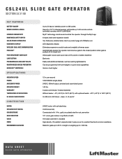 LiftMaster CSL24UL CSL24UL Product Data Sheet
