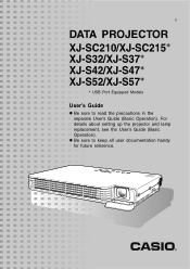 Casio XJ-S42 Owners Manual