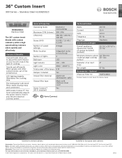 Bosch HUI36253UC Product Spec Sheet