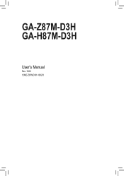 Gigabyte GA-H87M-D3H User Manual