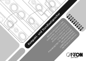 Canton Chrono SLS 780 DC Owners Manual