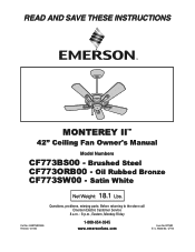 Emerson CF773 Owner Manual