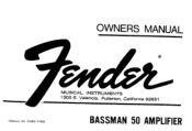 Fender Bassman 50 Owner Manual