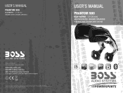 Boss Audio PHANTOM900 User Manual