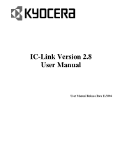 Kyocera FS 1800 IC Link User's Manual ver. 2.8