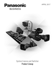 Panasonic AV-HS60D1G System Camera and Switcher Product Lineup Catalog