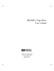 HP Model 750 hp DDS-2 tape drive user's guide (a1658-90689)