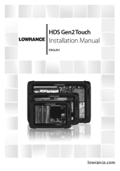 Lowrance HDS-9m Gen2 Touch Installation Manual