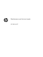 HP 288 Maintenance and Service Guide