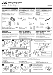 JVC SHX700 Installation Manual
