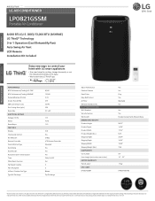LG LP0821GSSM Specification