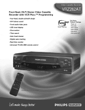 Philips VRZ262AT Leaflet