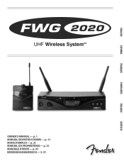 Fender FWG 2020 UHF Owners Manual