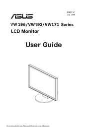 Asus VW196D User Guide