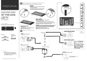Insignia NS-43D420NA20 Quick Setup Guide