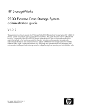 HP StorageWorks 9100 HP StorageWorks 9100 Extreme Data Storage System administration guide V1.0.2 (AN540-96018, February 2010)