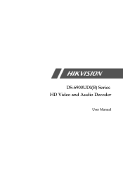 Hikvision DS-6901UDIB User Manual