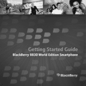 Blackberry 8830 WORLD EDITION Getting Started Guide