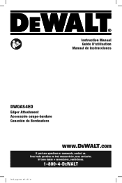 Dewalt DWOAS4ED Instruction Manual