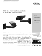 Axis Communications Q1635 Q16 Network Camera Series