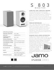 Jamo S 803 Cut Sheet