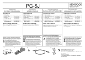 Kenwood PG-5J User Manual