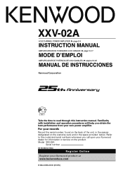 Kenwood XXV-02A Instruction Manual